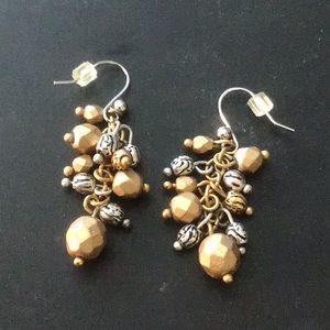 Fun silver and gold earrings